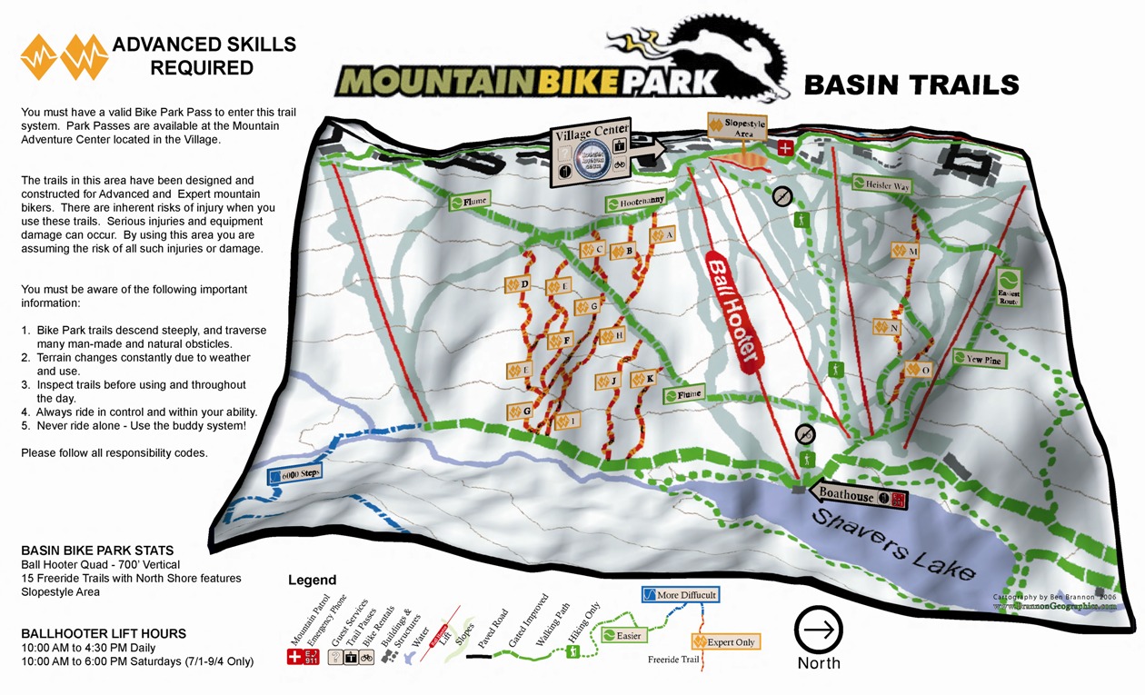snowshoe mountain bike trail map