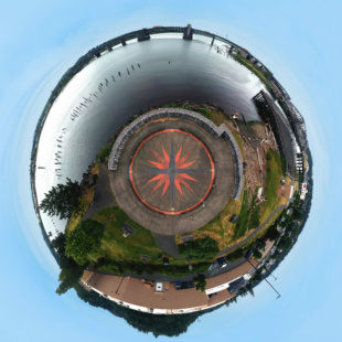 Compass Rose Tiny Planet